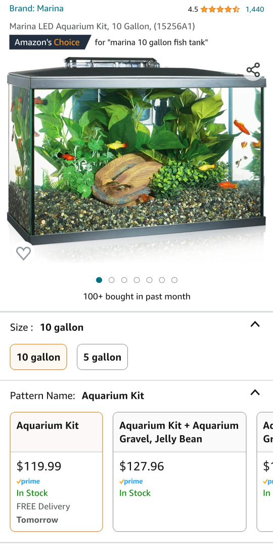 Marin 10 Gallon fish aquarium