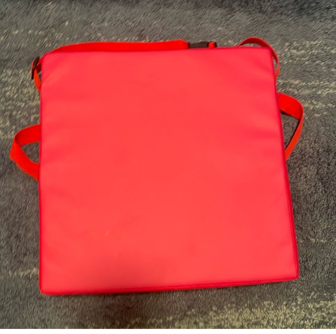 Red travel booster seat thumbnail