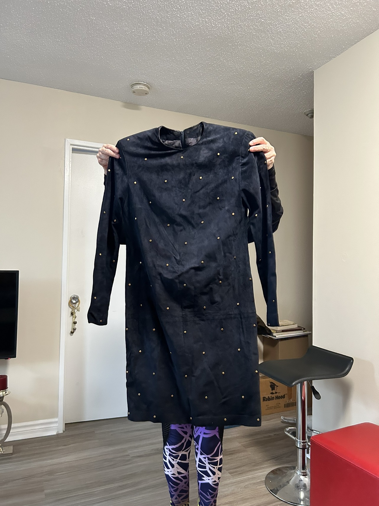 Danier 2 piece set suede jacket with dress - photo 4