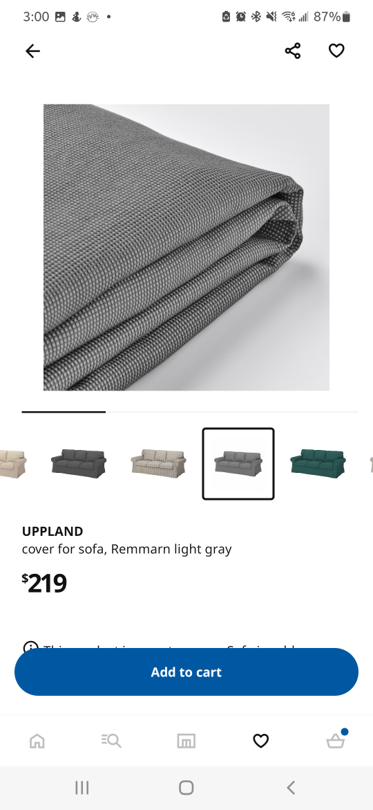 Ikea uppland sofa and ottoman - photo 3