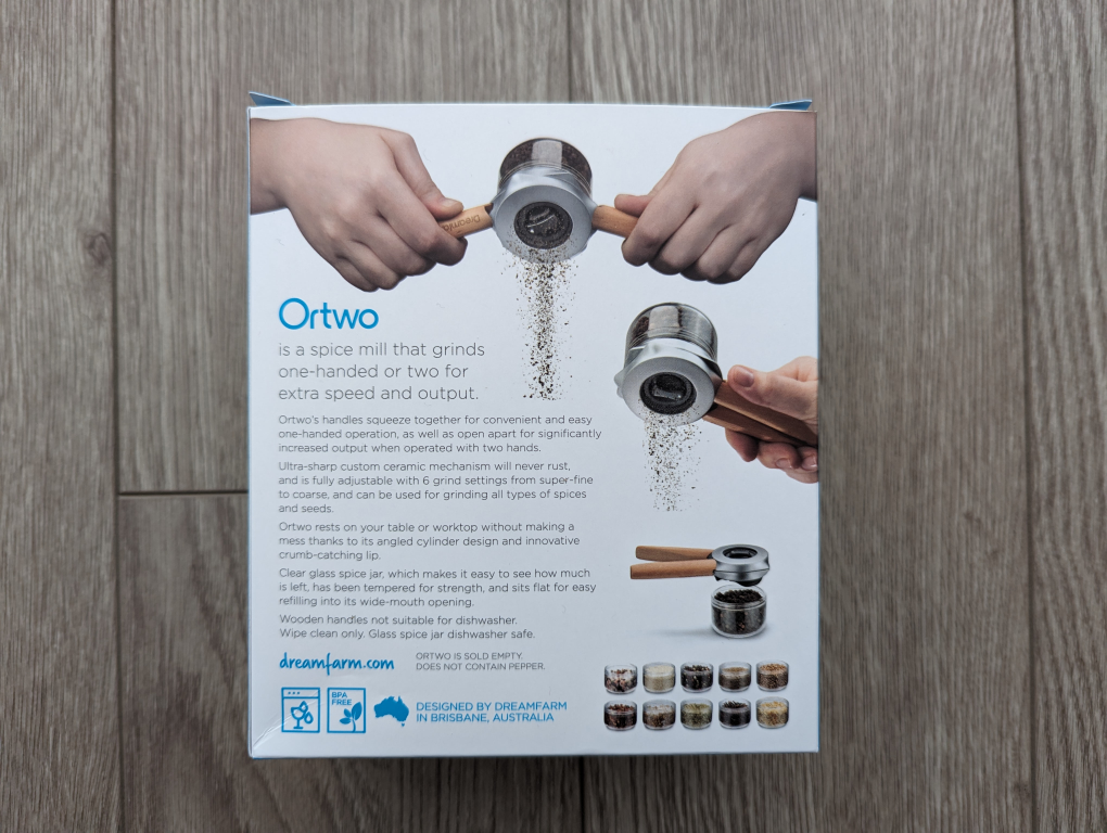 Dreamfarm Ortwo Spice Grinder + Extra Jar Set image indicator(2)