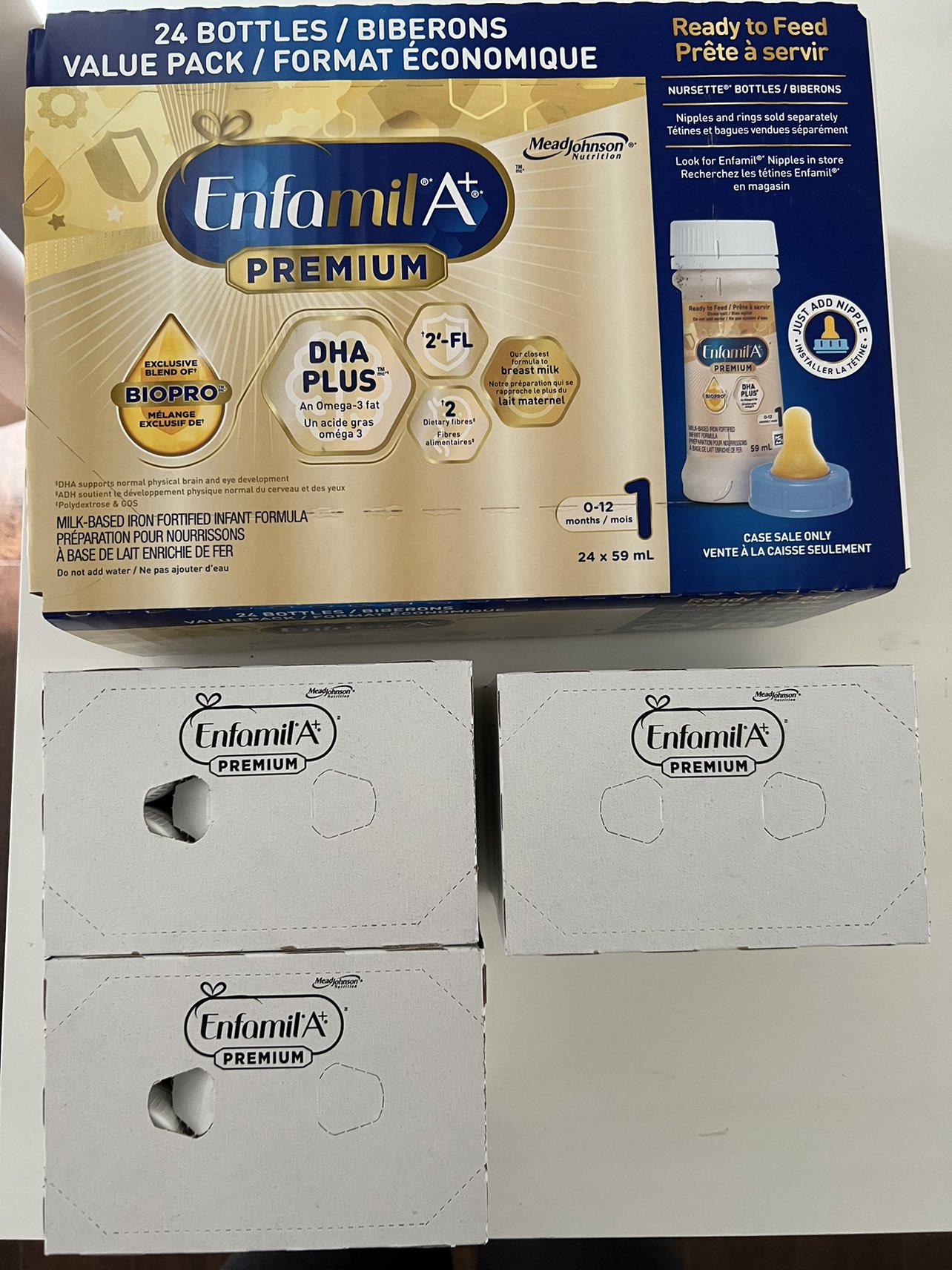 Enfamil ready to feed. full case  + 3/4 (42x59ml) thumbnail