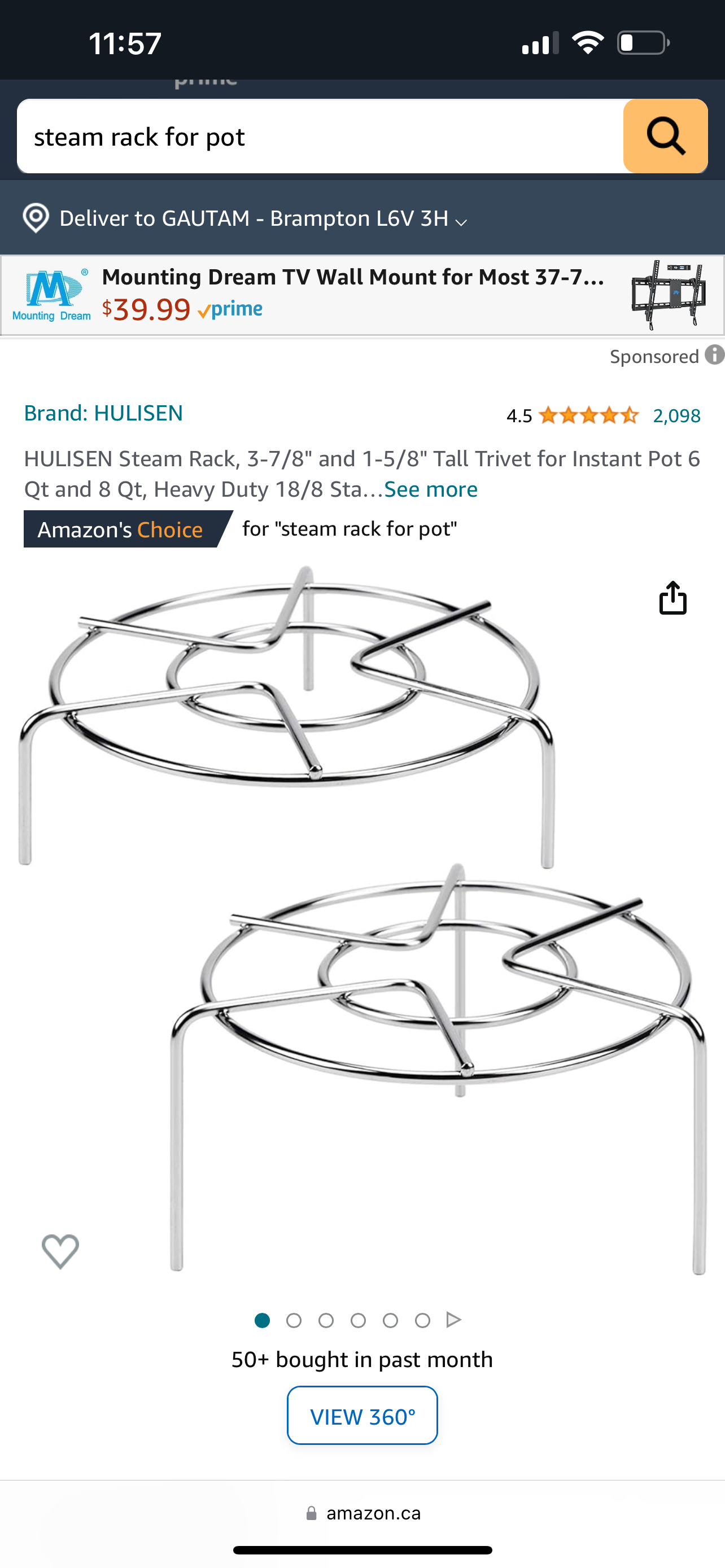Free “never used” Steam rack (9.8 cm high) - photo 2