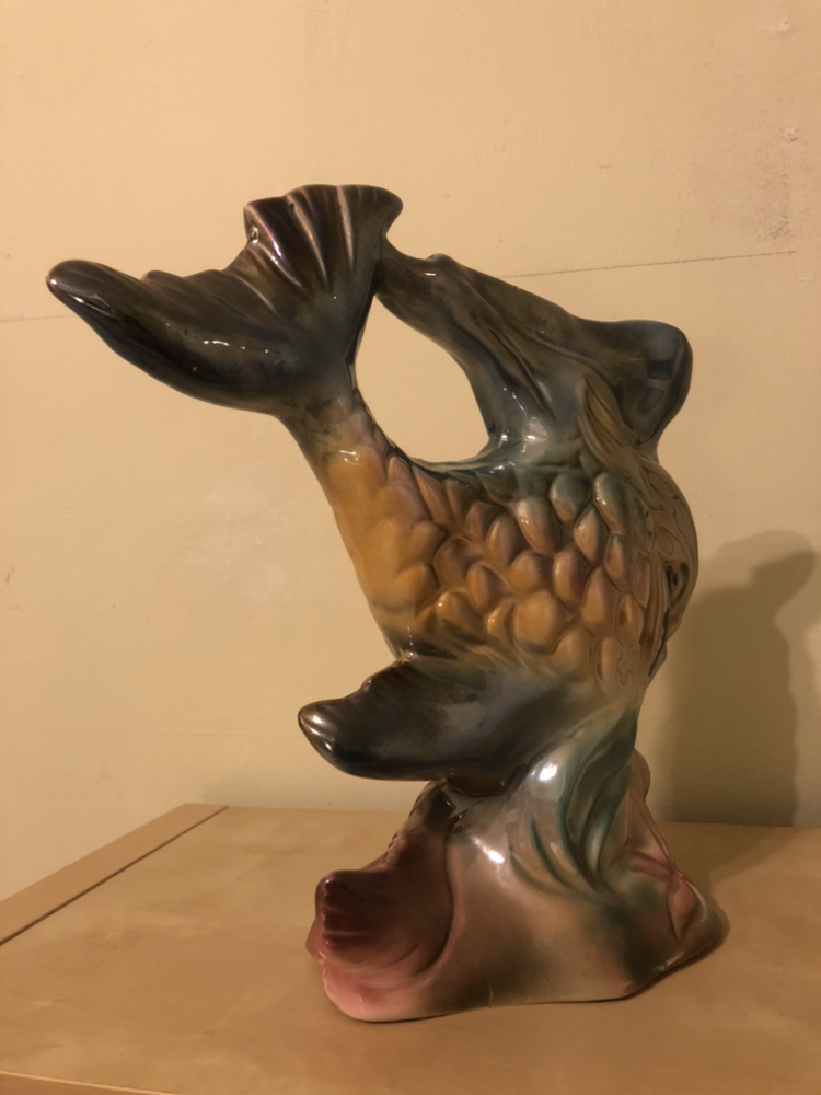 Vintage Iridescent Rainbow Fish Sculpture - photo 5