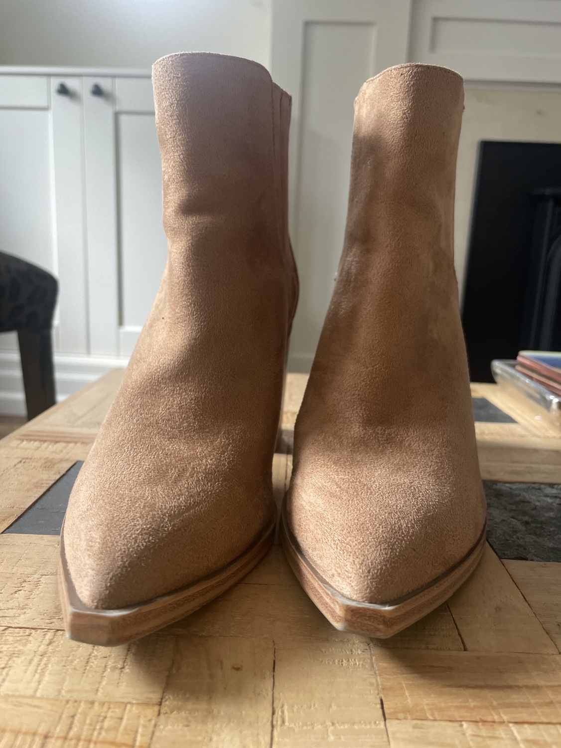 Faux Suede Tan Booties - photo 2