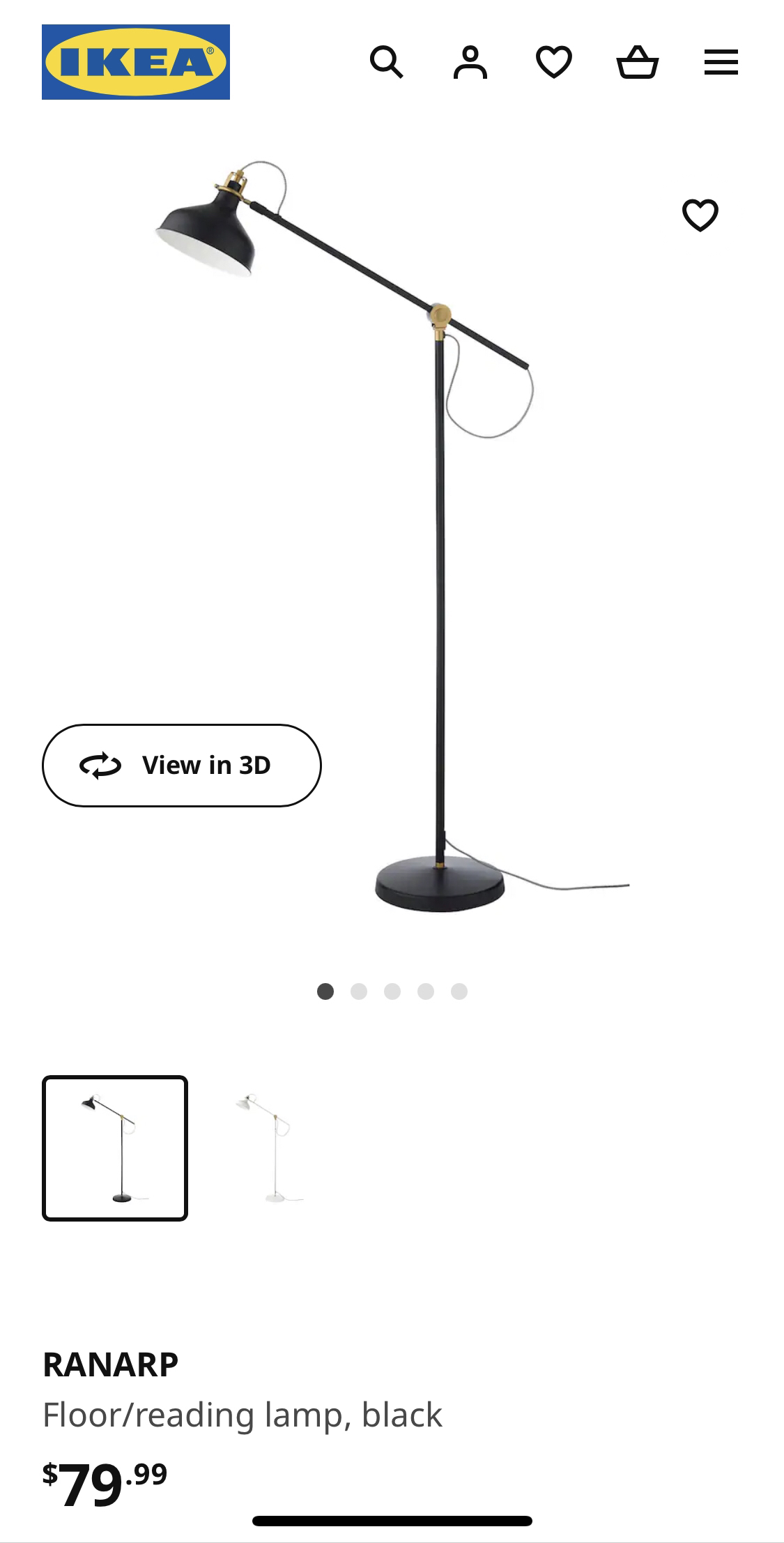 💥Ikea black floor light💥 - photo 4