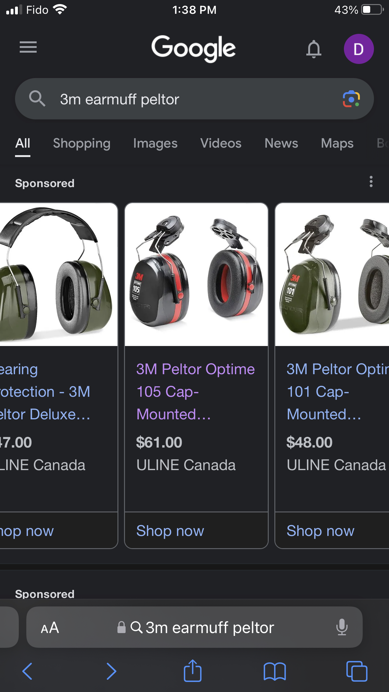 Peltir safety earmuff for helmets thumbnail