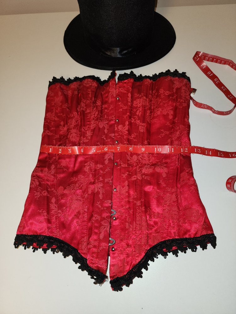 🎃 Red Satin Corset 🎠🎪 thumbnail