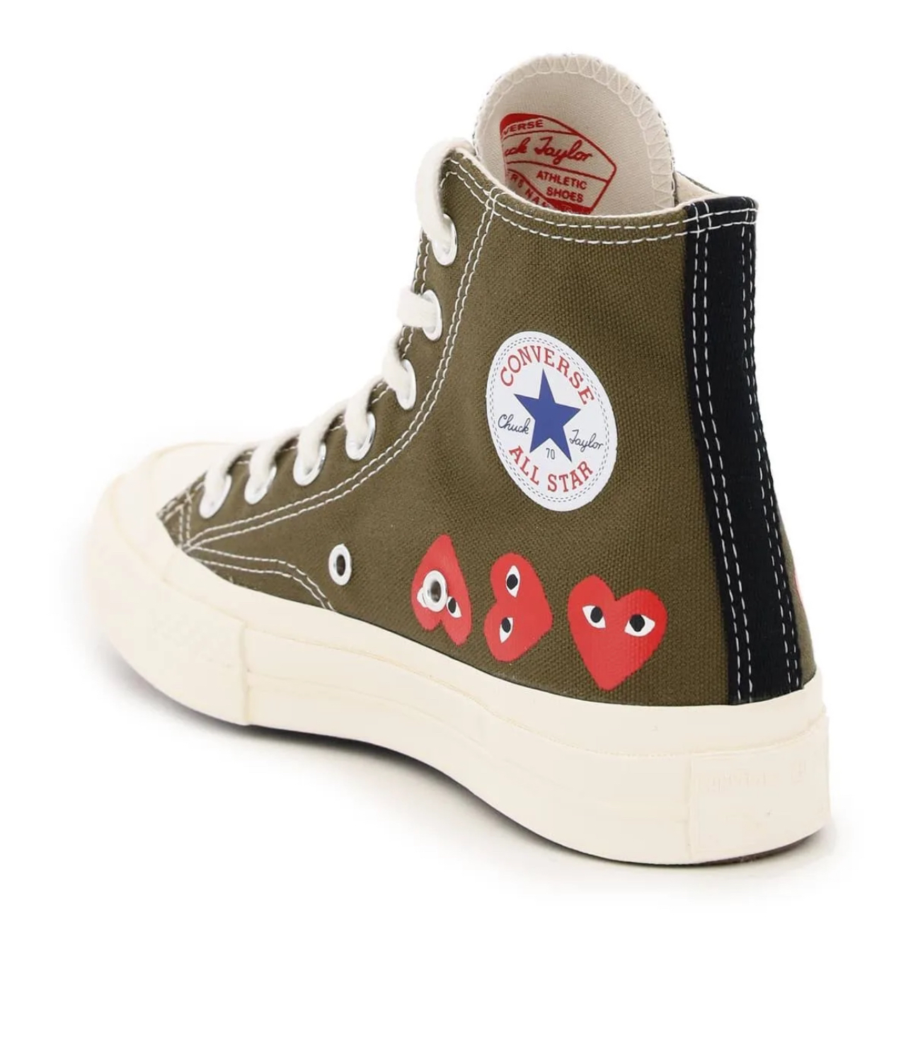 Brand new Converse x Comme Des Garcons Play / Multi Hearts Green - photo 4