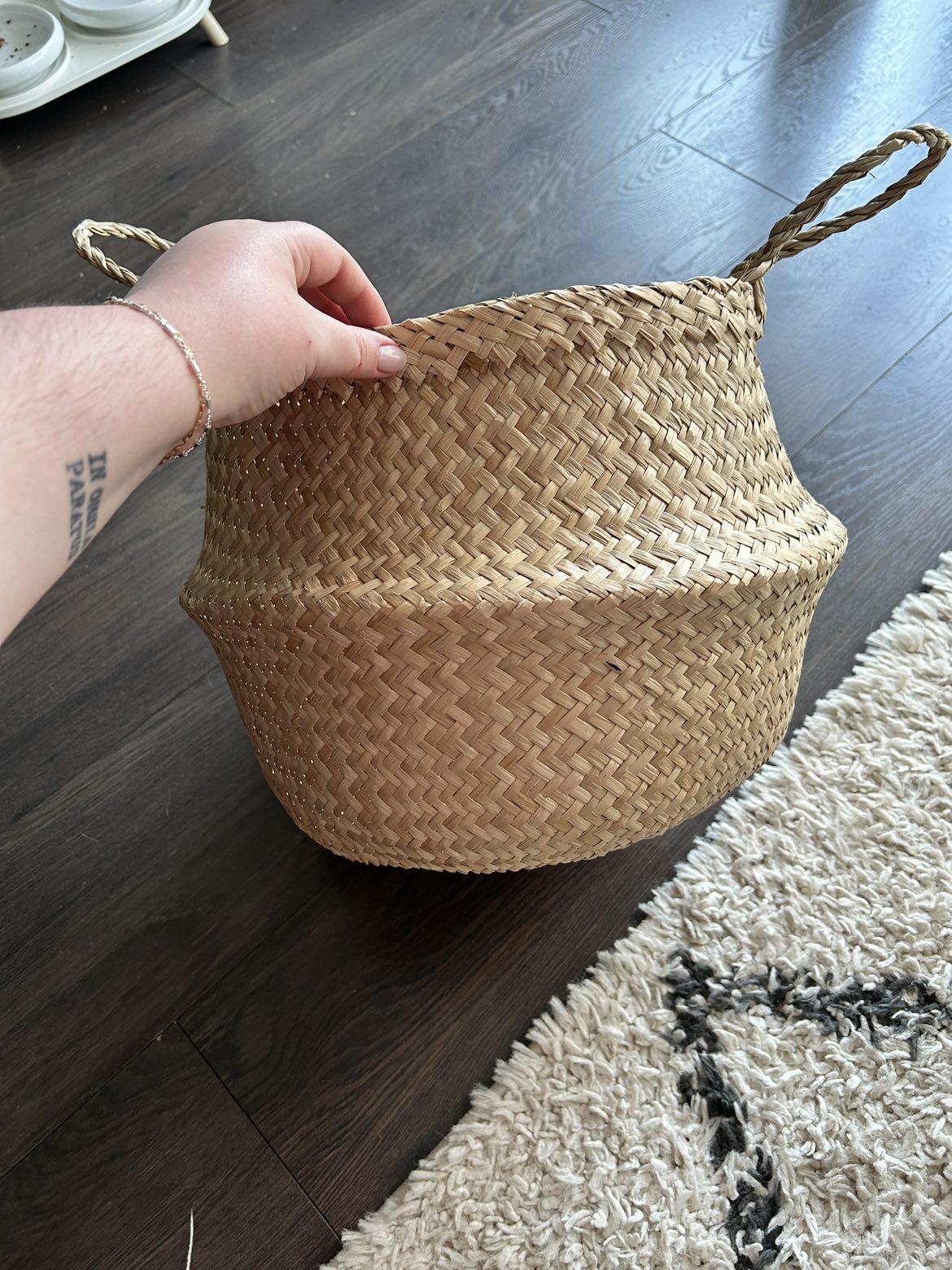 Woven basket for plants/blankets/etc - pickup by 10/27