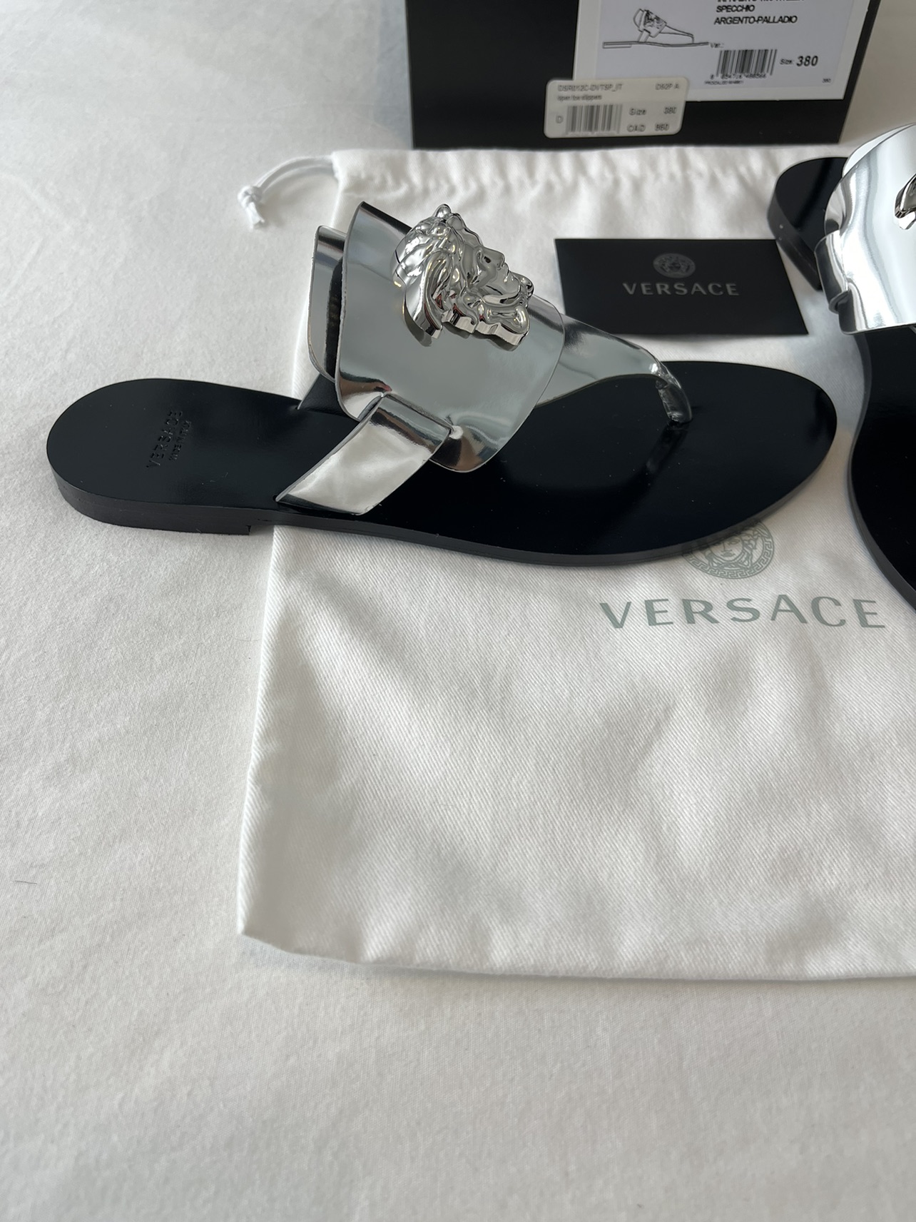 Authentic Versace open toe slippers image indicator(7)