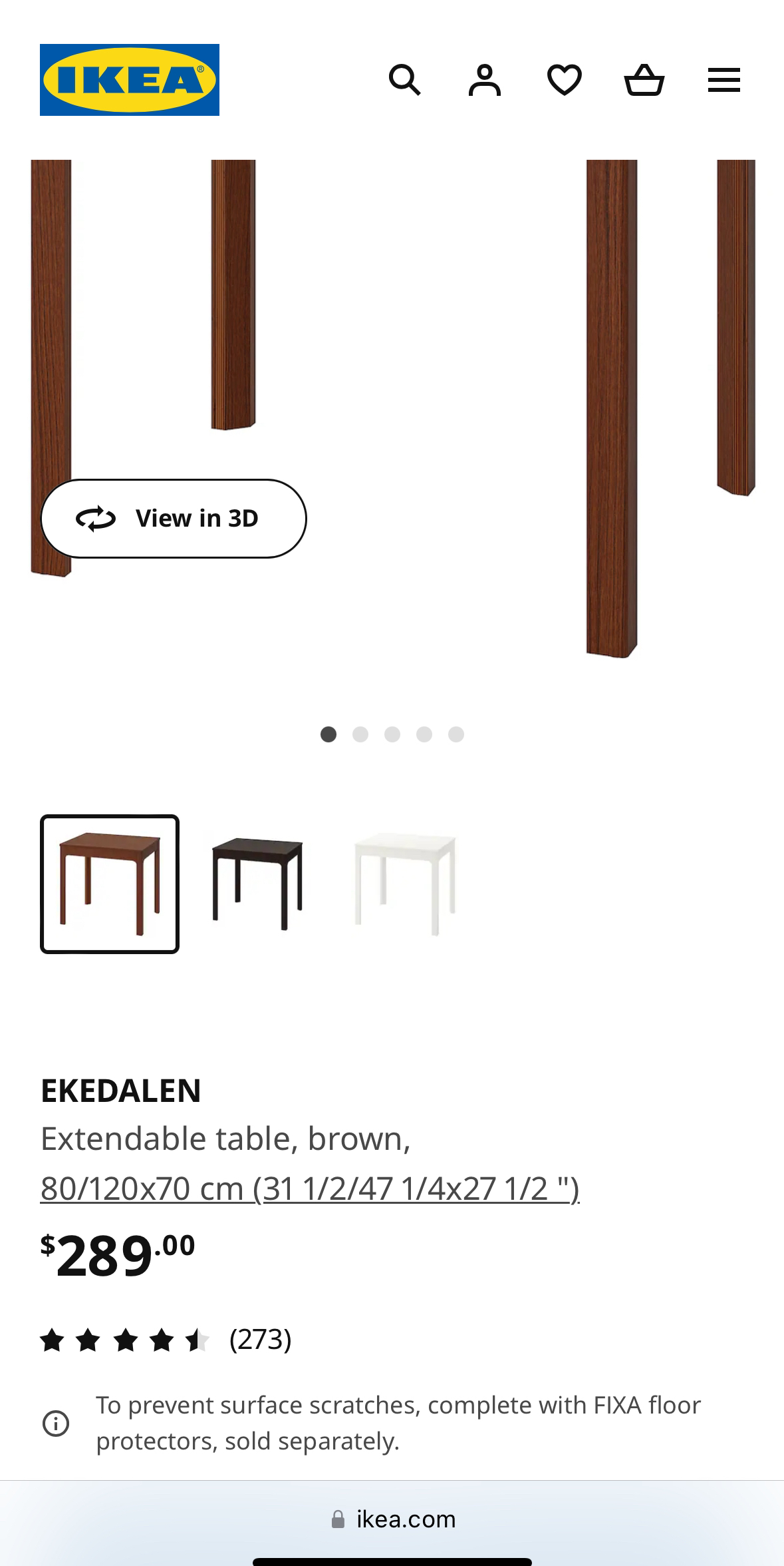 Extendable Table/ IKEA - photo 2