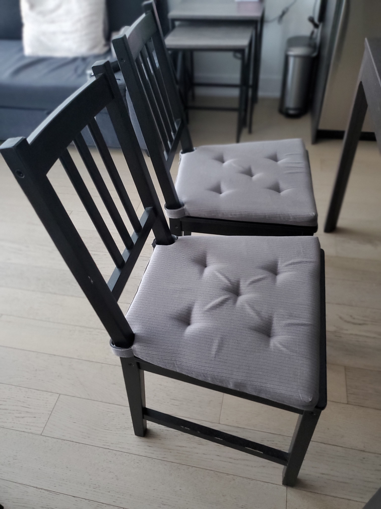 Laneberg IKEA Extendable Brown-Black Table & Stefan IKEA chairs - photo 3