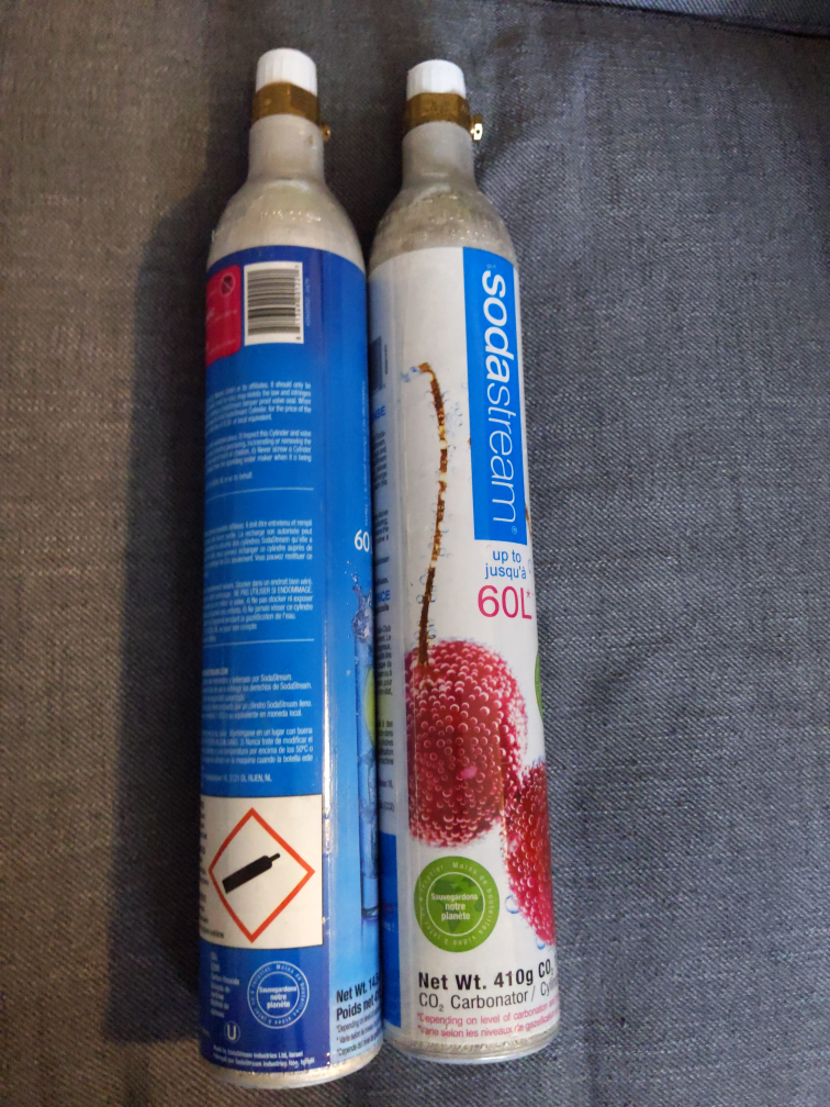 empty soda stream carbonators