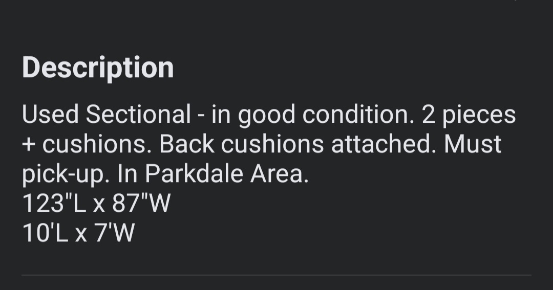 used couch