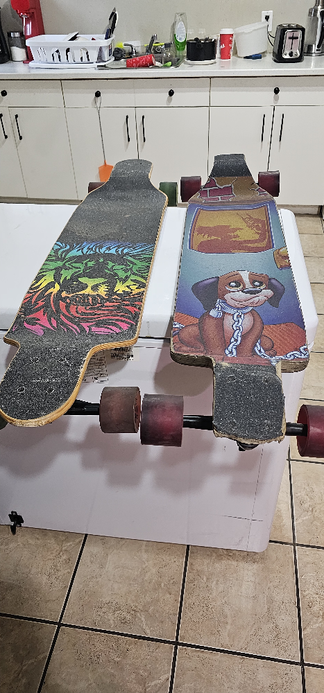 2 long boards don't ride anymore everything is.good on them - photo 3