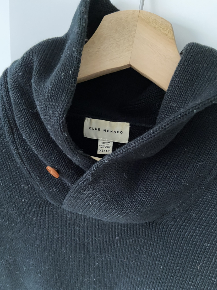 Club Monaco Men’s shawl collar sweater image indicator(2)