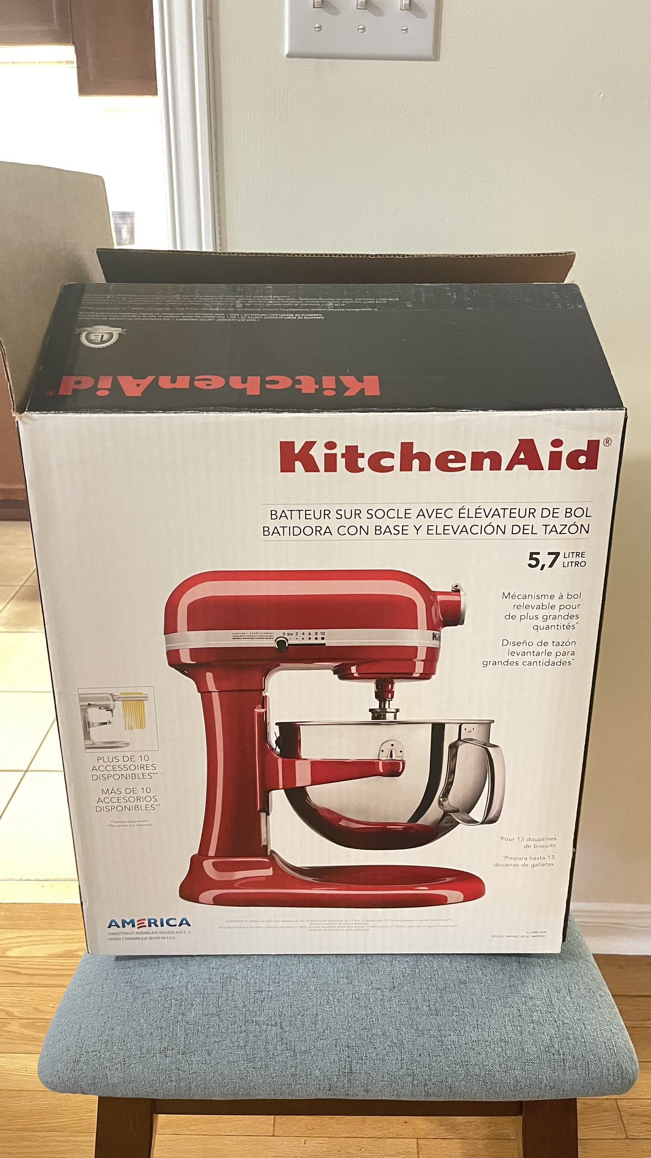Kitchenaid 5.7 Litres Professional Mixer Red thumbnail