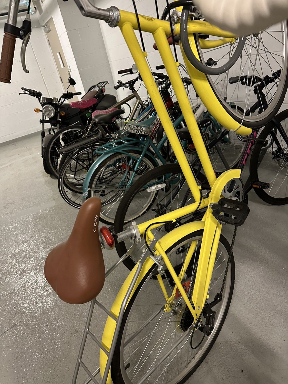CCM yellow step over bike. - photo 5