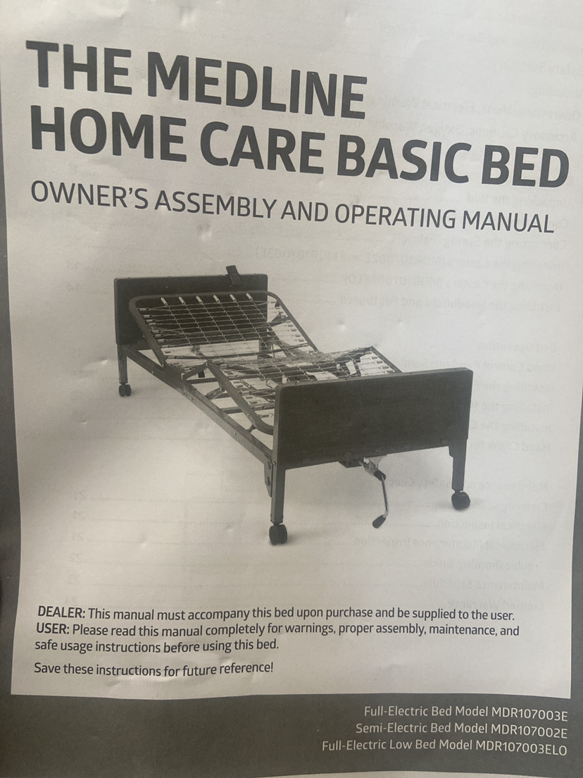 Home Care Basic Bed + mattress + gel memory foam topper