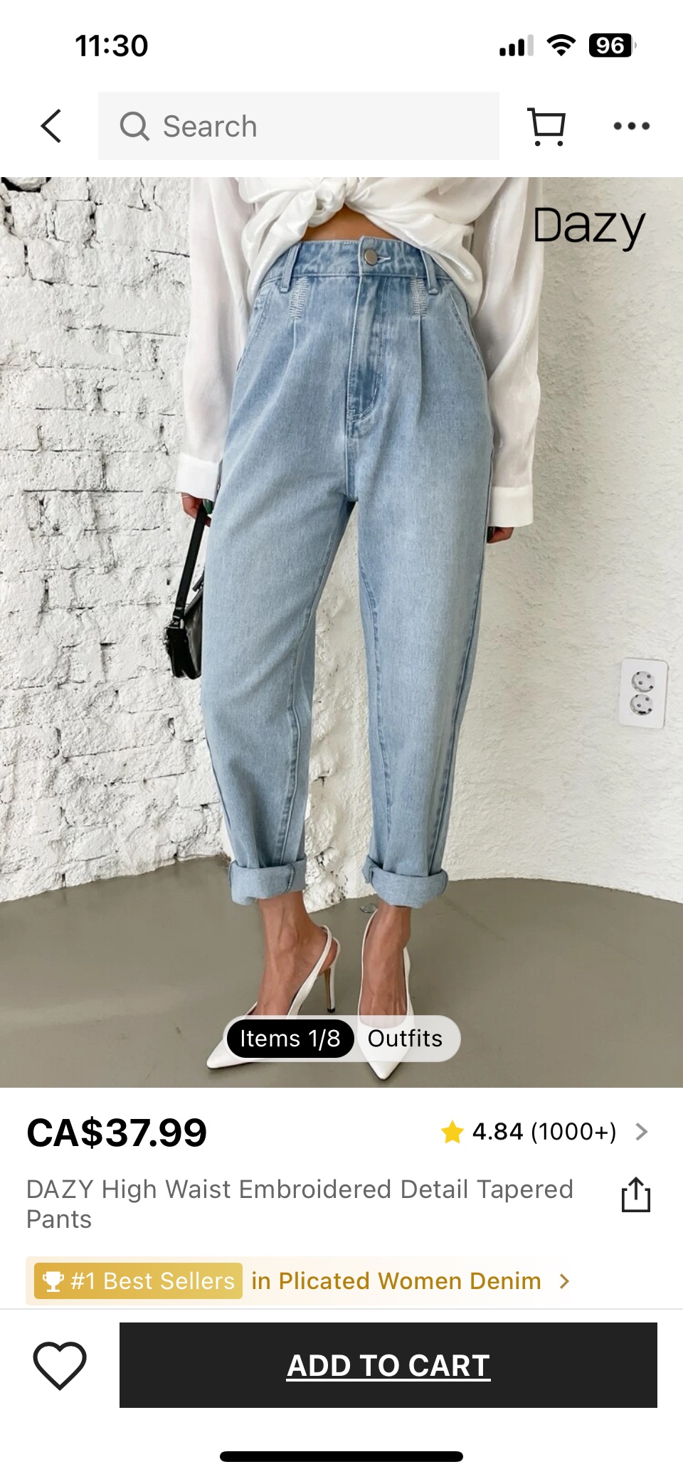 Loose style jeans from Shein