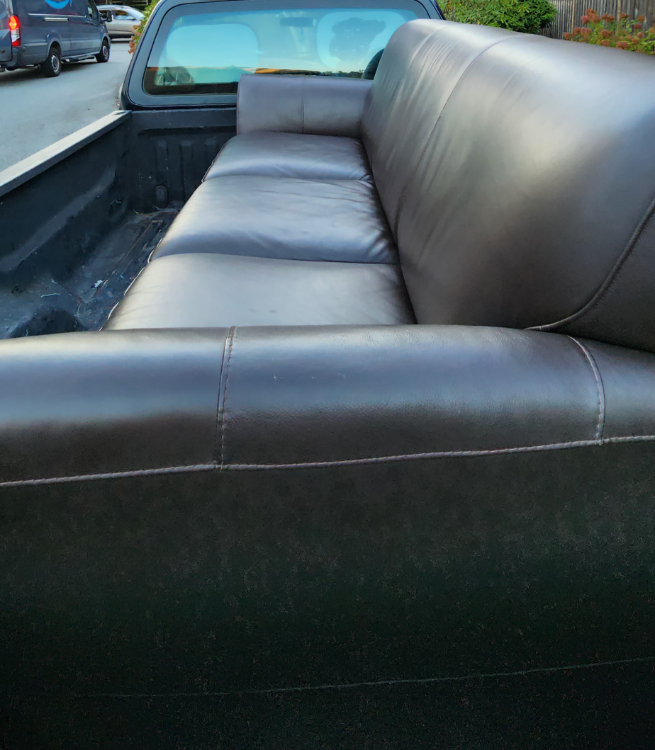 FREE DELIVERY Natuzzi real leather 3 seater sofa / couch image indicator(6)