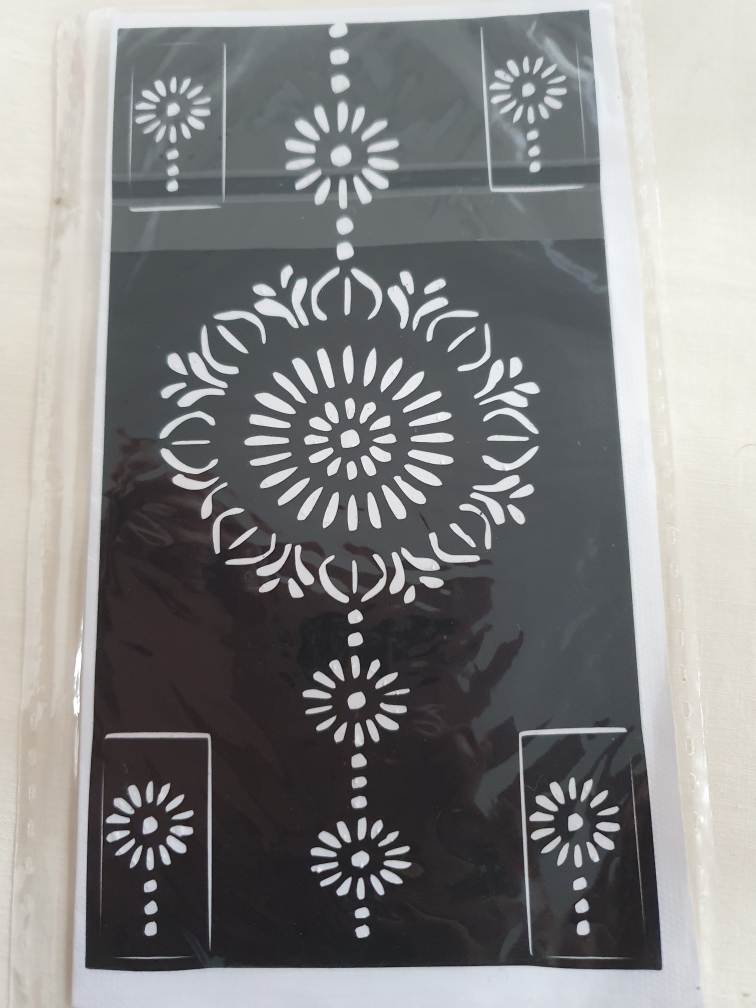 Mehendi / Henna Stencil Stickers (Reuseable) Indian  / Pakistani image indicator(4)