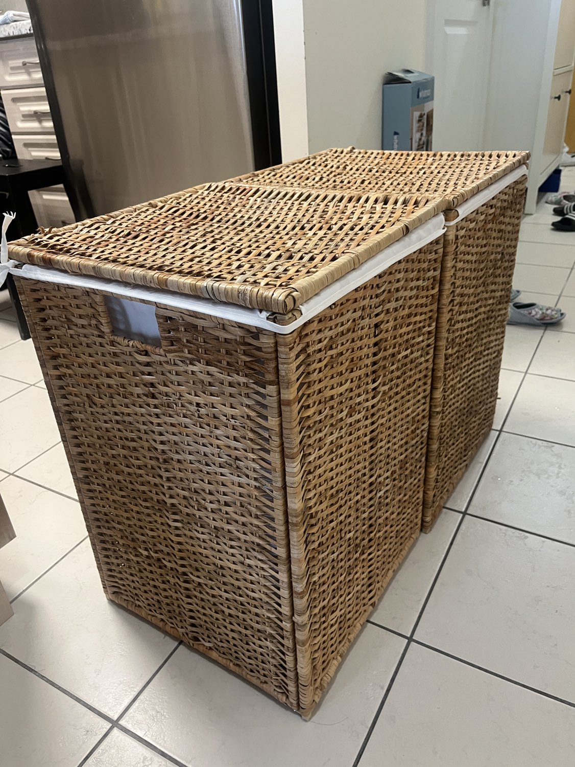 Wooden Laundry Basket