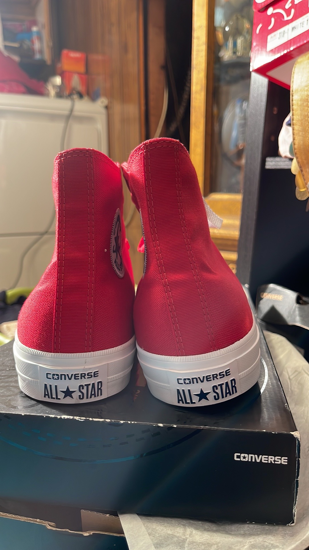 Authentic red converse size 10 men's/12 woman - photo 4