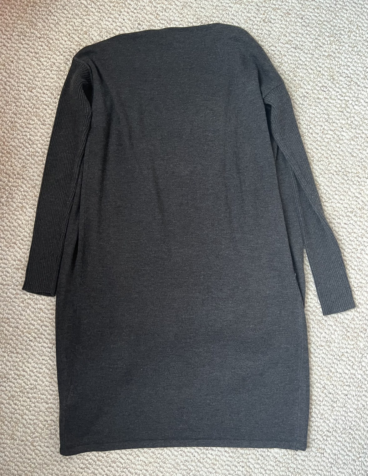 MINKPINK open front long grey wool cardigan retail$150+ image indicator(6)