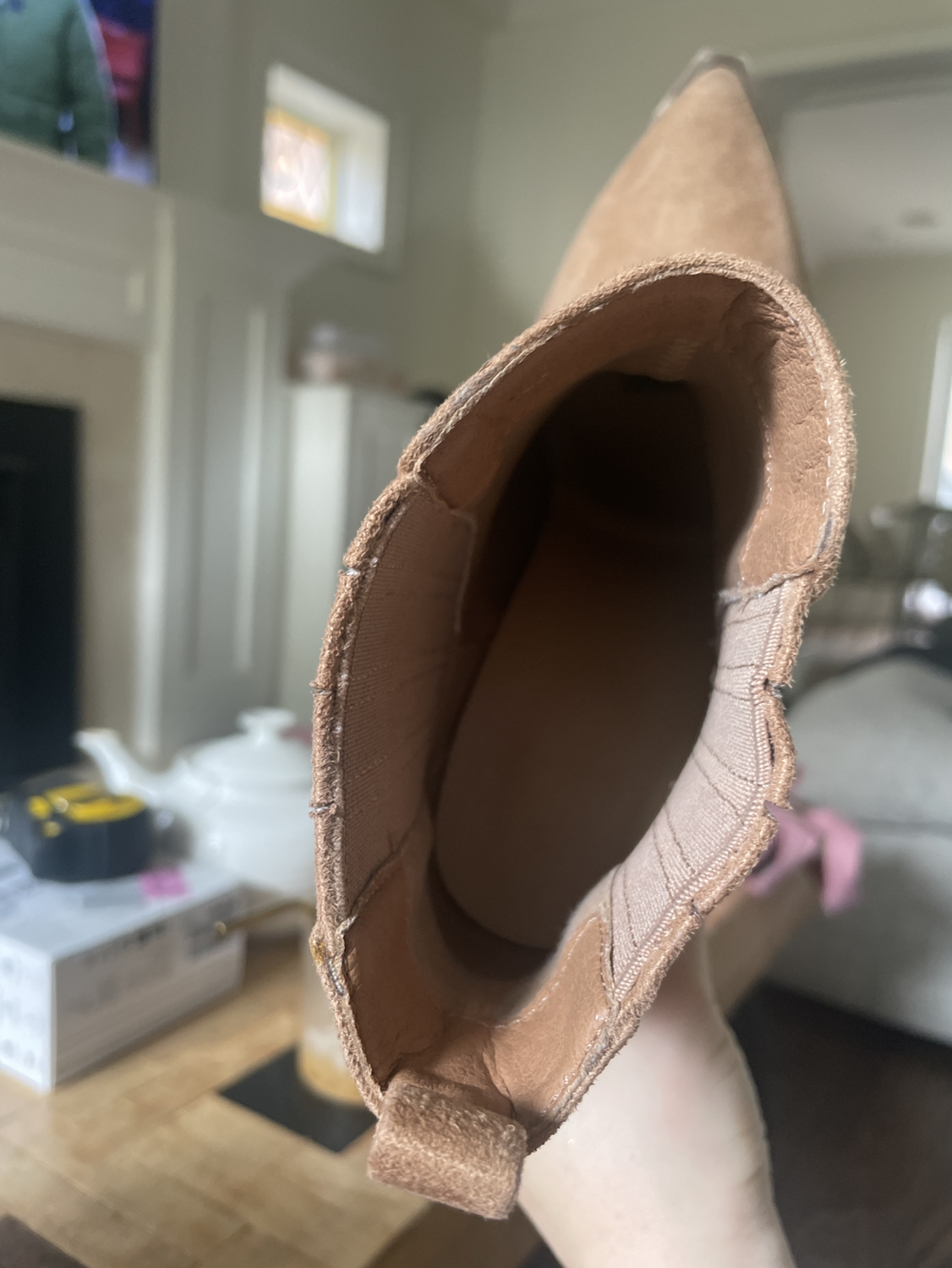 Faux Suede Tan Booties - photo 5