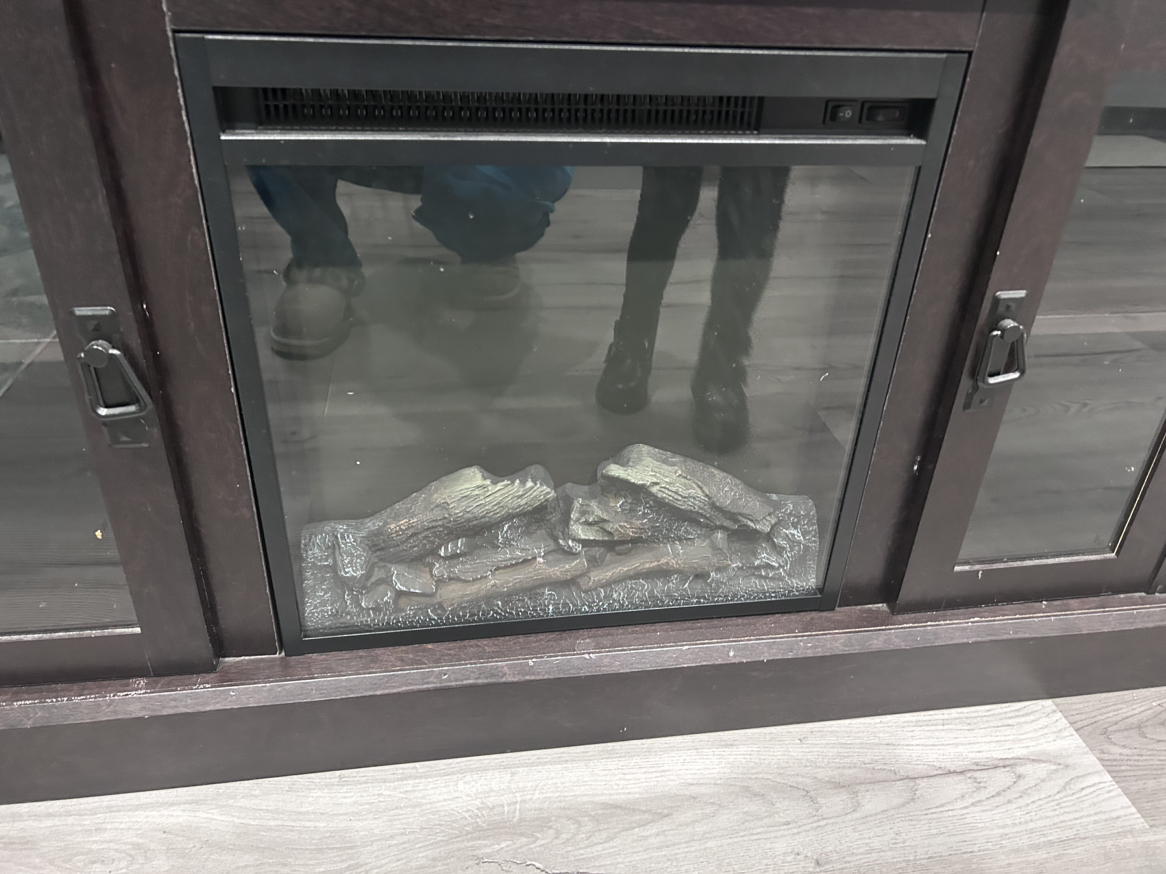 Tv stand/ fireplace with electric heater - photo 2