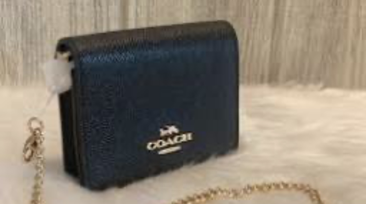 Original coach coins pouch with chain - photo 2