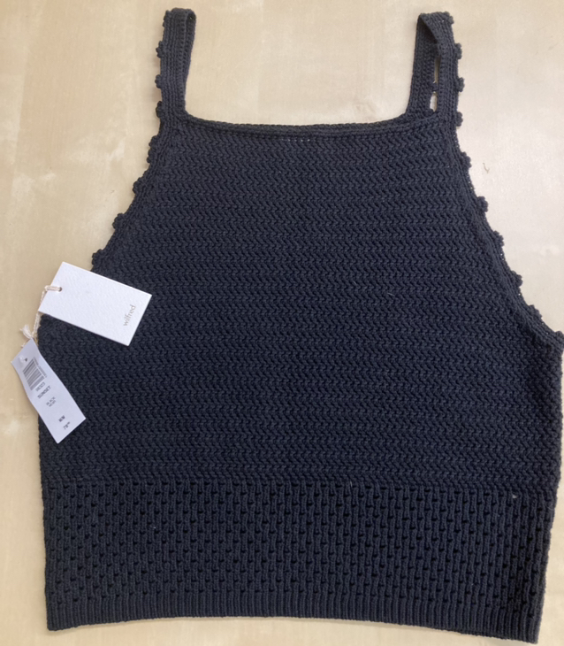 Aritzia Wilfred black knitted tank sz Med- BRAND NEW WITH TAGS image indicator(2)