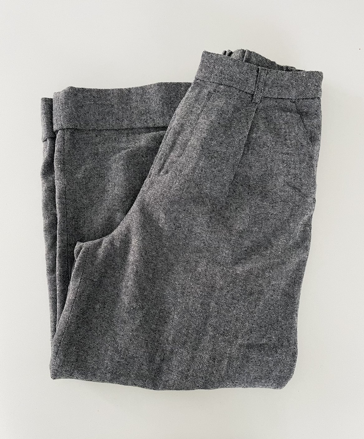 High waist, wide-leg grey pants 🦃 thumbnail