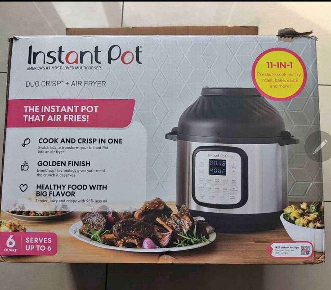 6 quarter instantpot Duo crisp+Air fryer - photo 2