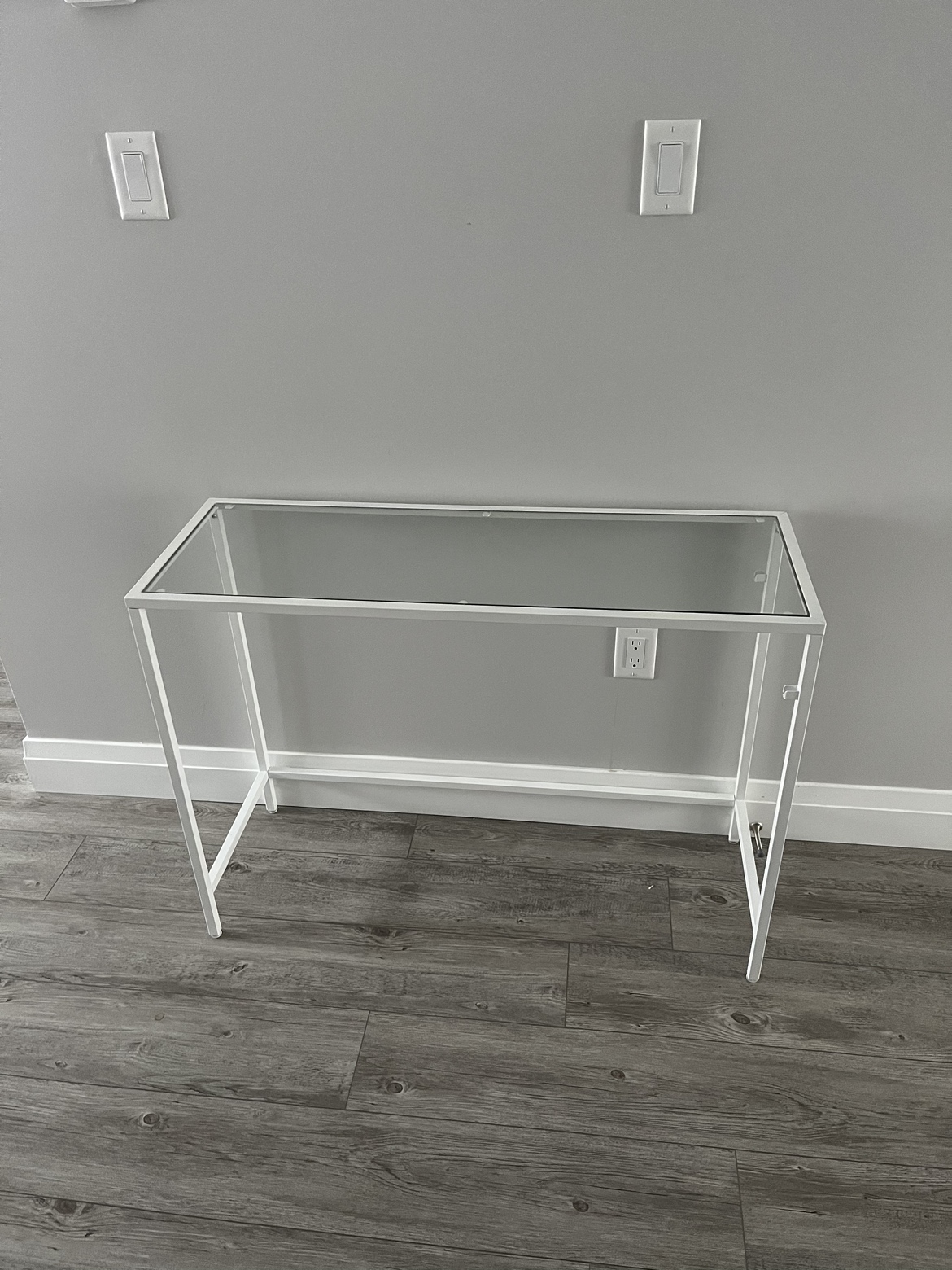 IKEA glass laptop desk - photo 2