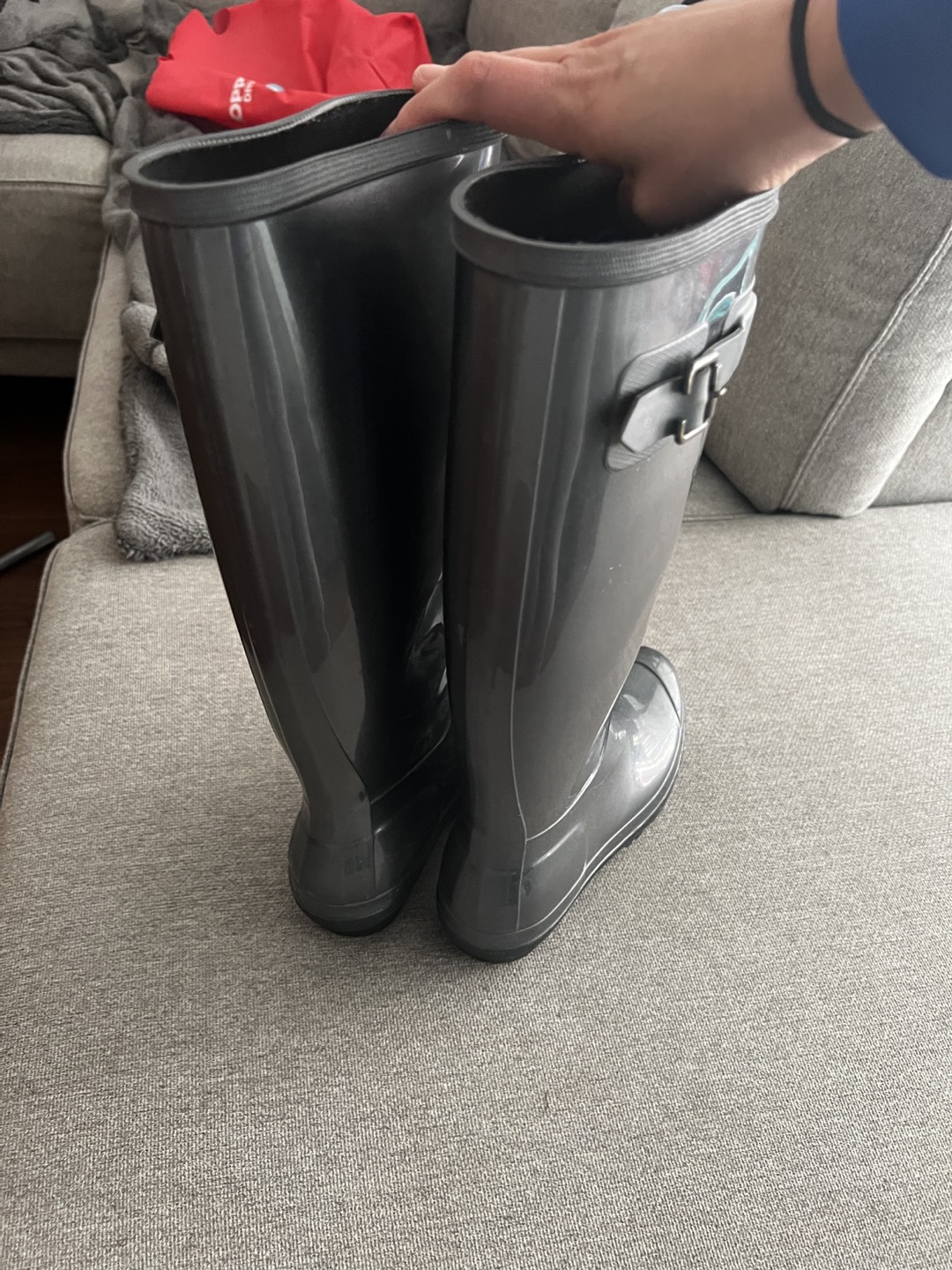 🎁 Italian galaxy light gray rain boots - photo 5