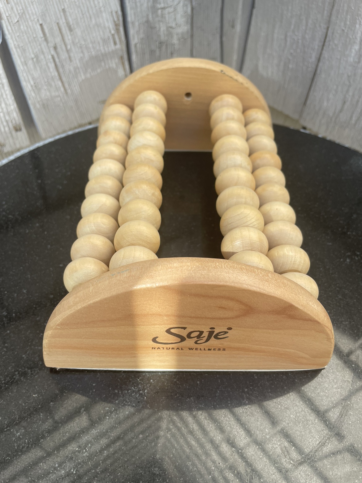 Saje wooden foot massager new never used thumbnail