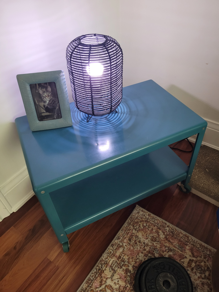 vintage ikea TV stand on wheels - photo 2