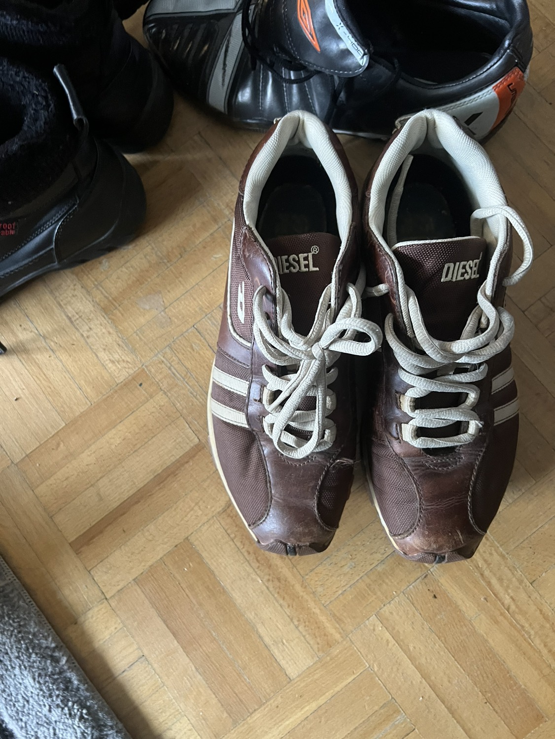 Women brown diesel winter shoes size 8 thumbnail