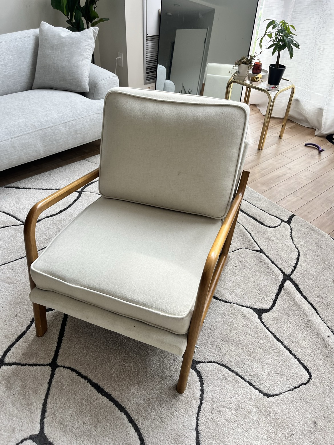 Cream Lounge chair by Wayfair