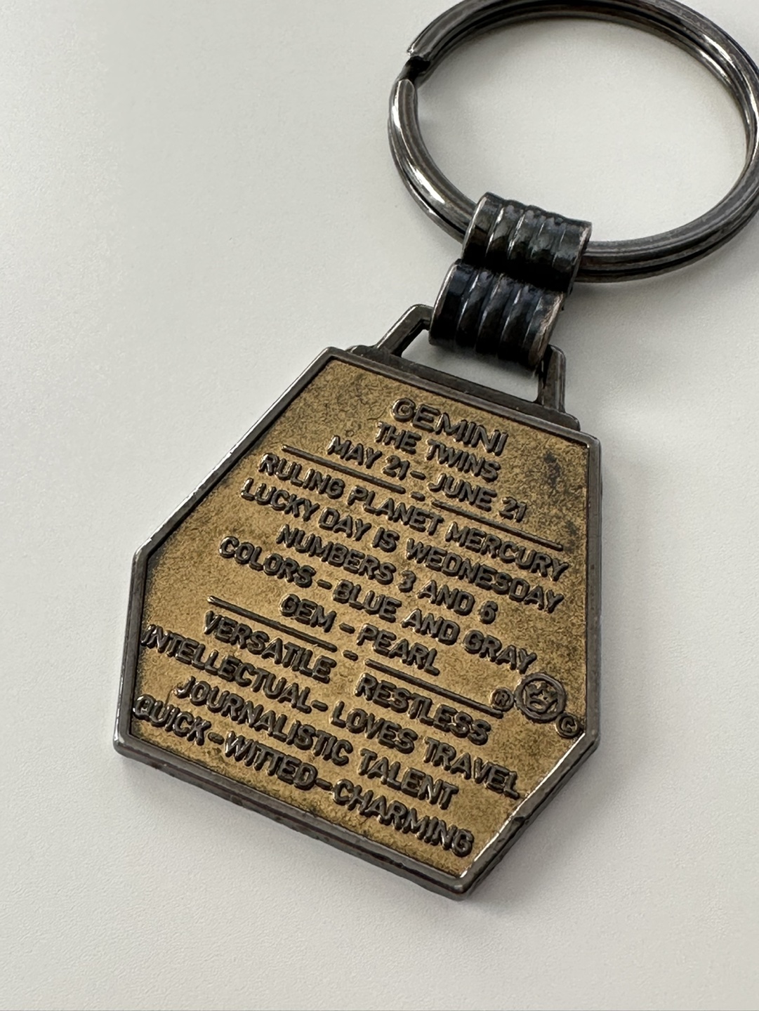 Gemini Zodiac Keychain image indicator(2)