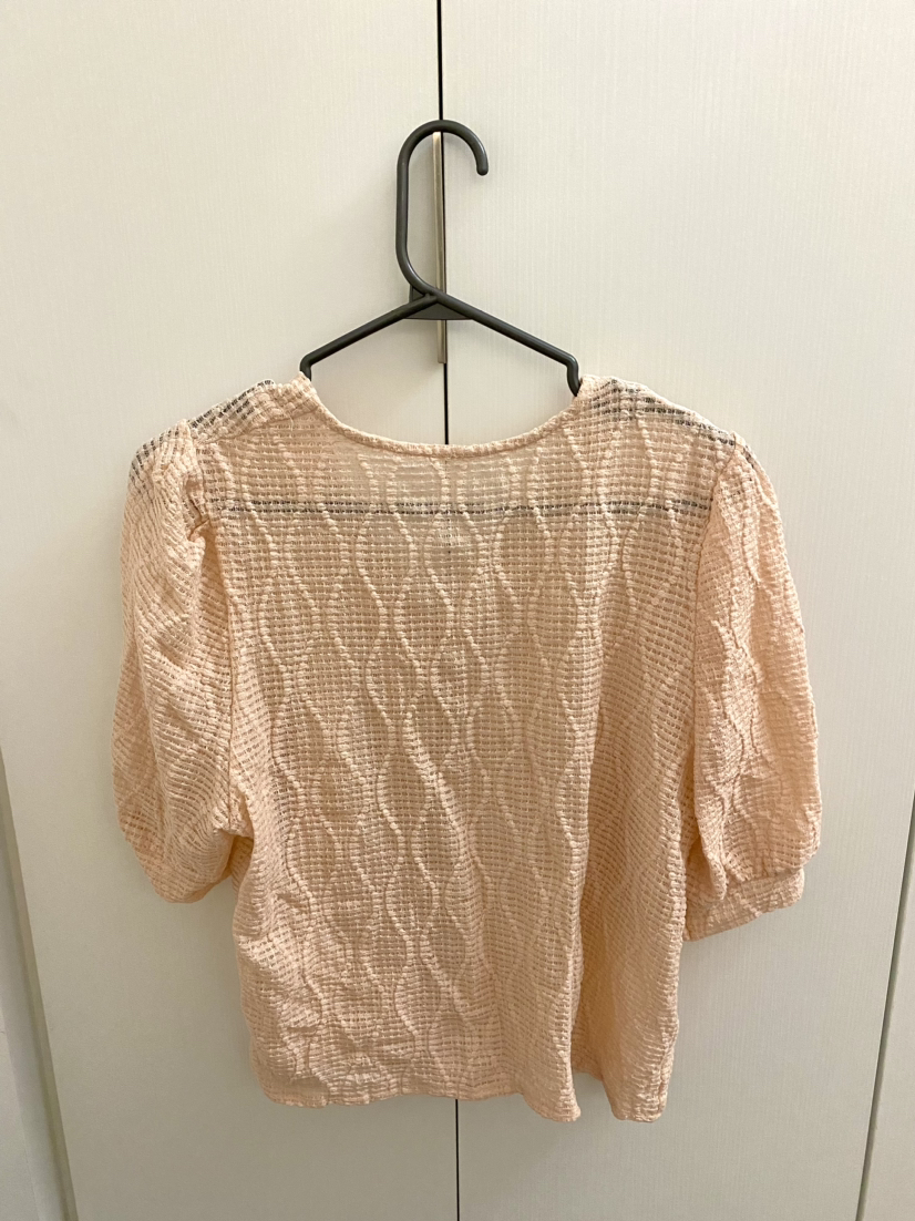 Pink short sleeve blouse - photo 2
