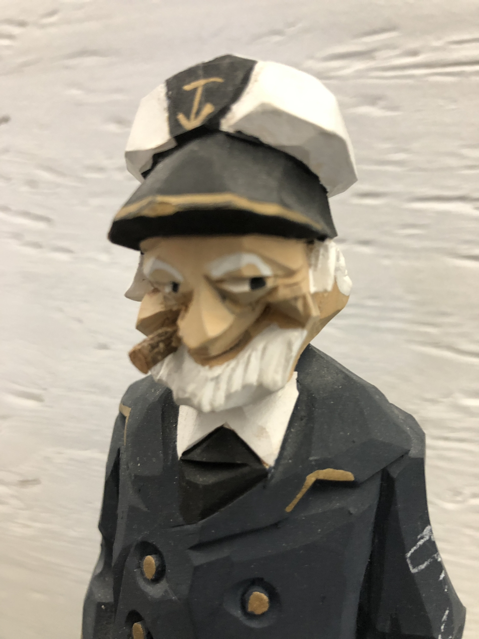 Vintage fisherman figurine
