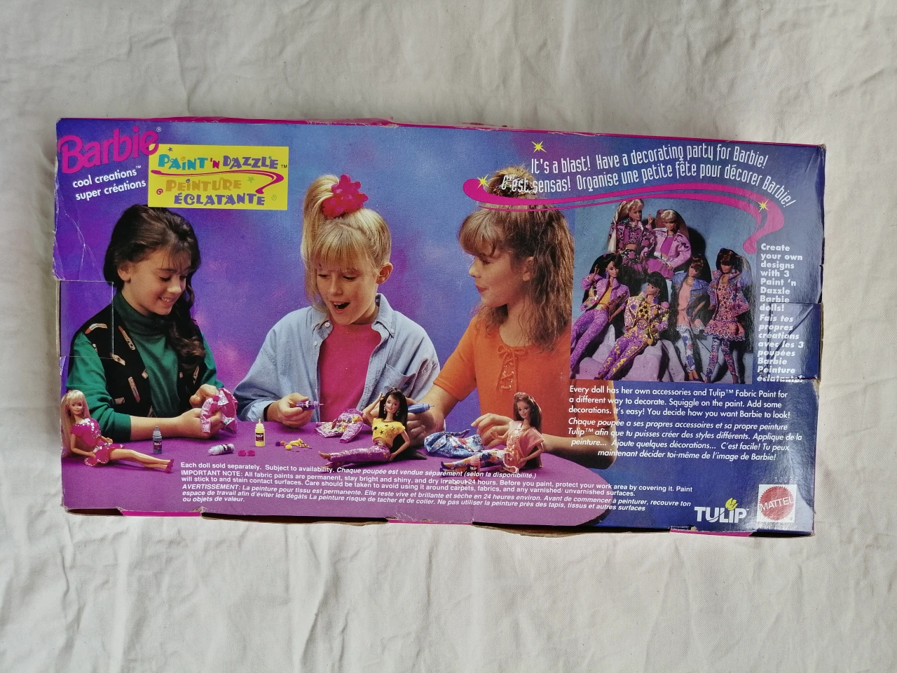 Paint 'n Dazzle Barbie Doll Blonde #10039 Mattel 1993 image indicator(2)