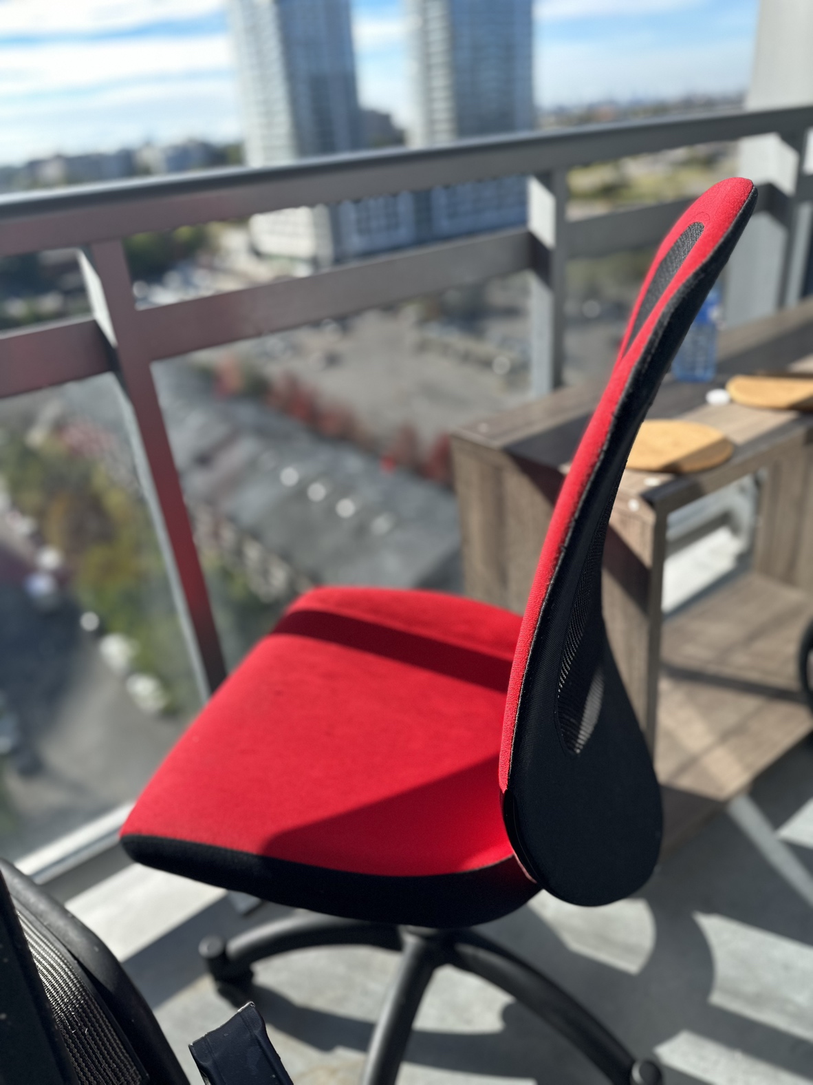 Red office chair