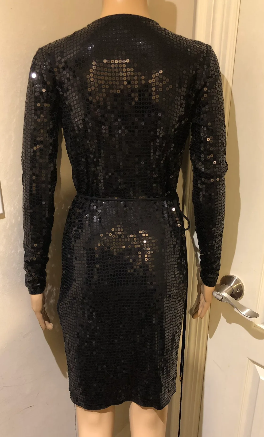 Women's Designer Michael Kors Sequin Wrap Dress Size XS/S | Karrot