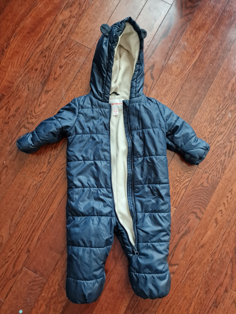 One piece snow suit for infants thumbnail