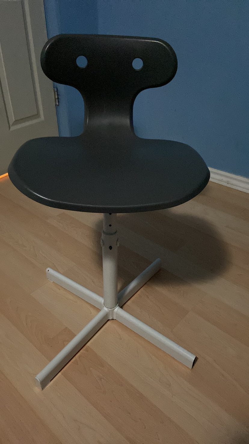 A fun and sturdy yellow kids chair from IKEA. image indicator(3)